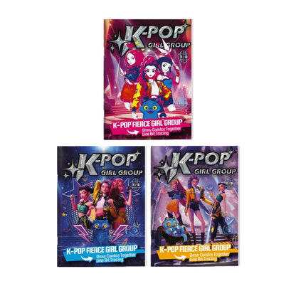 Kpop Demon Hunters Coloring Book Anime Character Rumi Mira Zoey Cute Line Drawing Tracing Sketch Copying Picture Book Kids Gifts