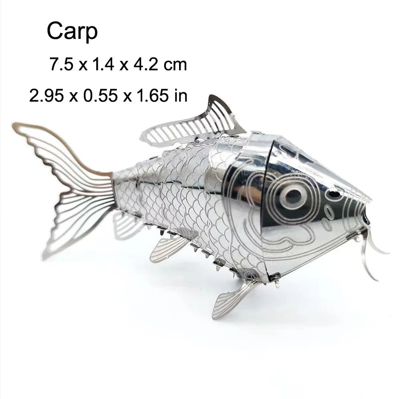 3D Metal Puzzle DIY Handmade Animal Insect Ladybug Carp Butterfly Assembly Model Jigsaw Puzzle Toys for Adult