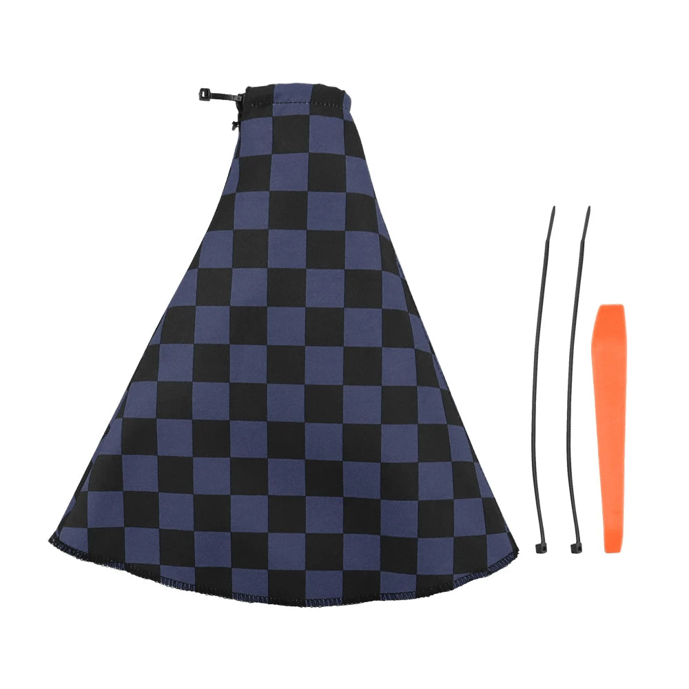 4Pcs JDM Racing  Plush Floor Mat Checkers Vehicle Front Rear Carpets Universal Car Floor Carpet Rugs Non-Slip Car Decoration