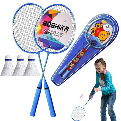 Badminton Rackets Set 2pcs Professional Portable Badminton Rackets With Carrying Bag And 3 Badminton Balls Team Sports Equipment