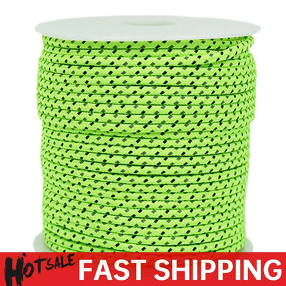 20m 4mm Survival Paracord Nylon Reflective Camping Tent Extension Ropes No Joints Tents Pull Cord  Outdoor Equipment