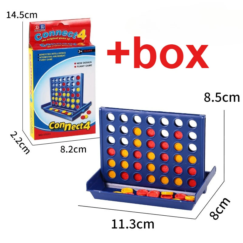 Connect 4 In A Line Board Game Children's Educational Toys Foldable Kids Children Line Up Row Board Puzzle Toys
