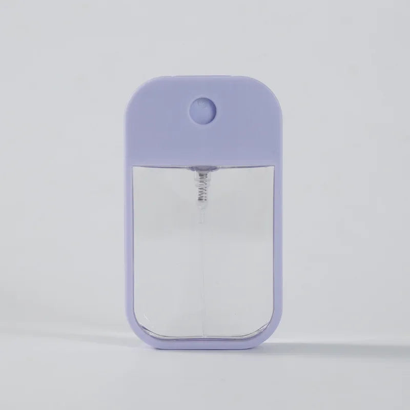 Portable Square Perfume Spray Bottle 45ml Alcohol Watering Hand Sanitizer Refillable Silicone Set Makeup Atomizer For Traveling