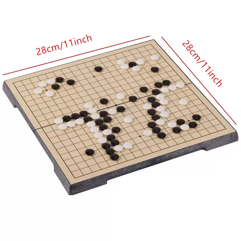 Chinese Old Board Game Weiqi Checkers Folding Table Go Chess Set Chess Game Toy Gifts Plastic Go Game