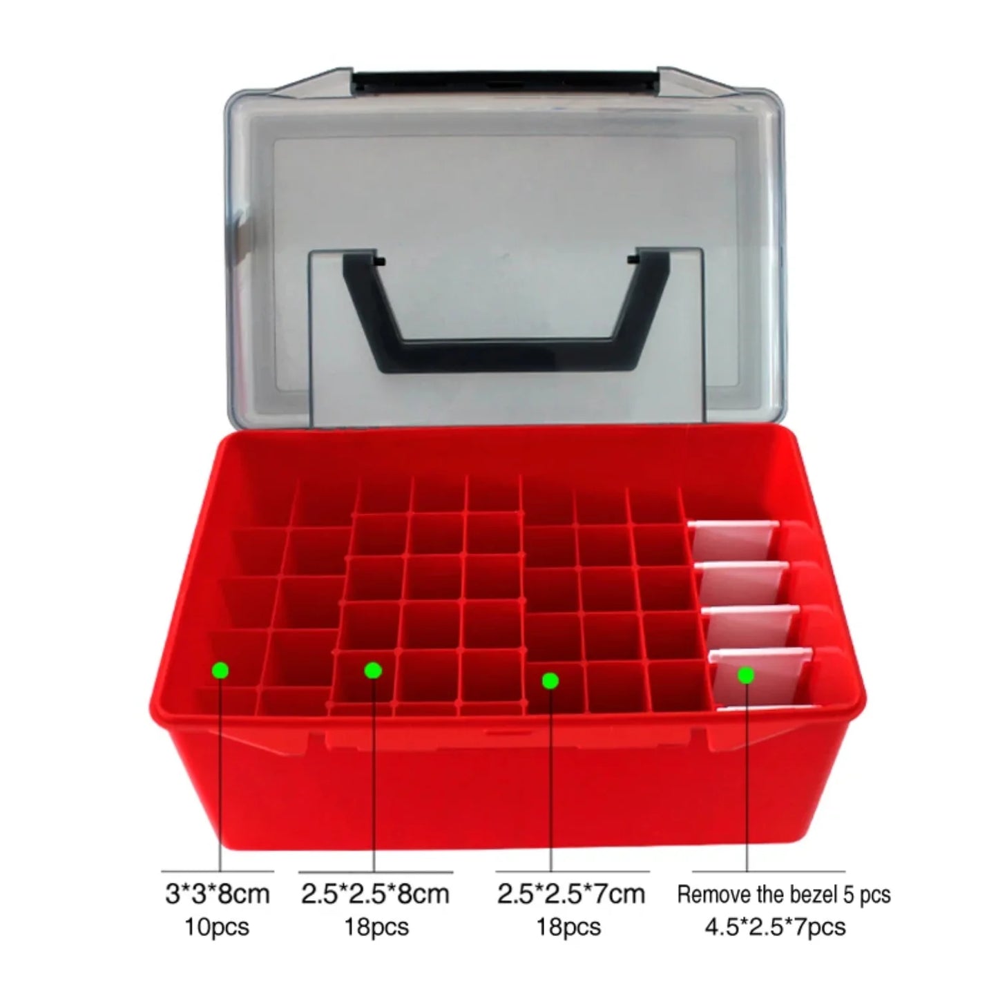 [ "Hard Plastic Fishing Tackle Organizer Box Minnow Squid Jig Bait Container", "Sea Egi Box Organizer for Fishing Tackle Lure To