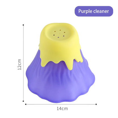 Volcano Microwave Oven Oil Dirt Cleaner Easily Cleans Microwave Appliances For The Kitchen Refrigerator Cleaning Tools