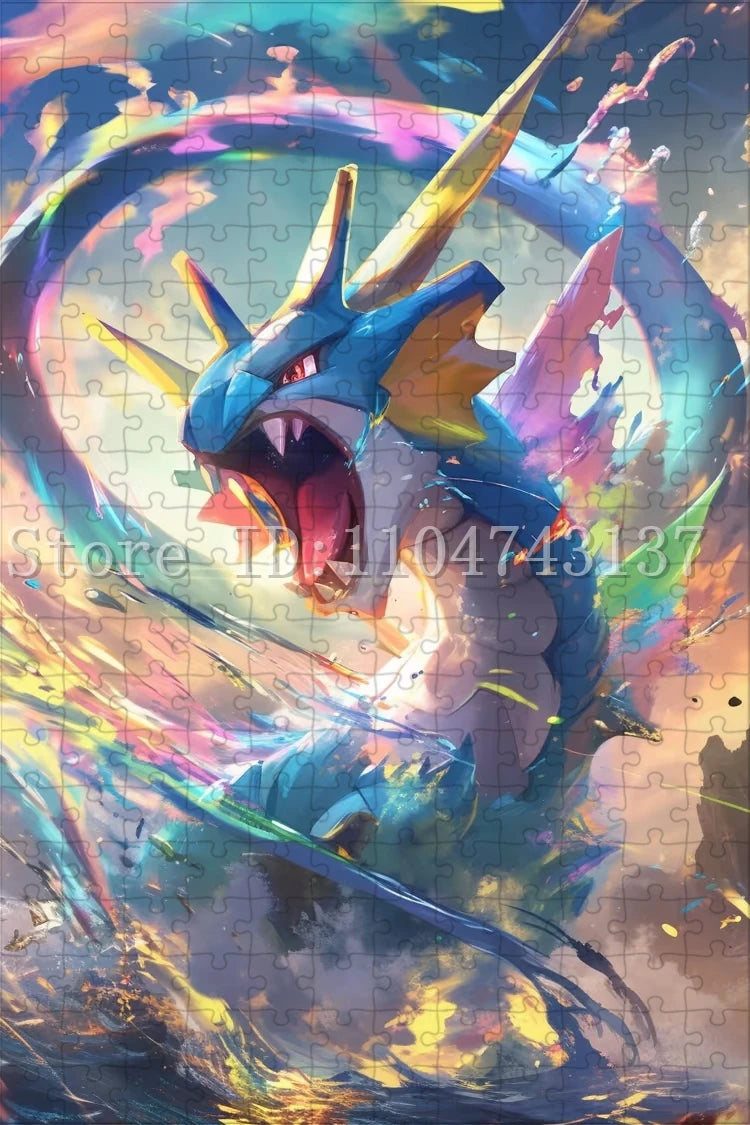 Pokemon Fantasy Jigsaw Puzzles Anime Character Pikachu Charmander Puzzles Intelligence Game Toys