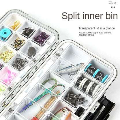 Space Separation Hook Bait Storage Box Multi region Waterproof Fishing Tackle Boxes Case Multifunction Fishing Tools Fishing