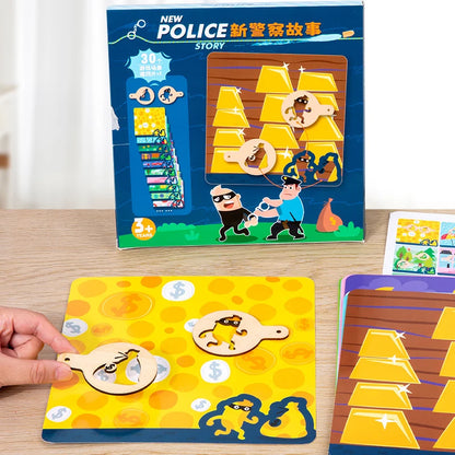 New Police Story Game Shape Matching Toys Interactive Board Games