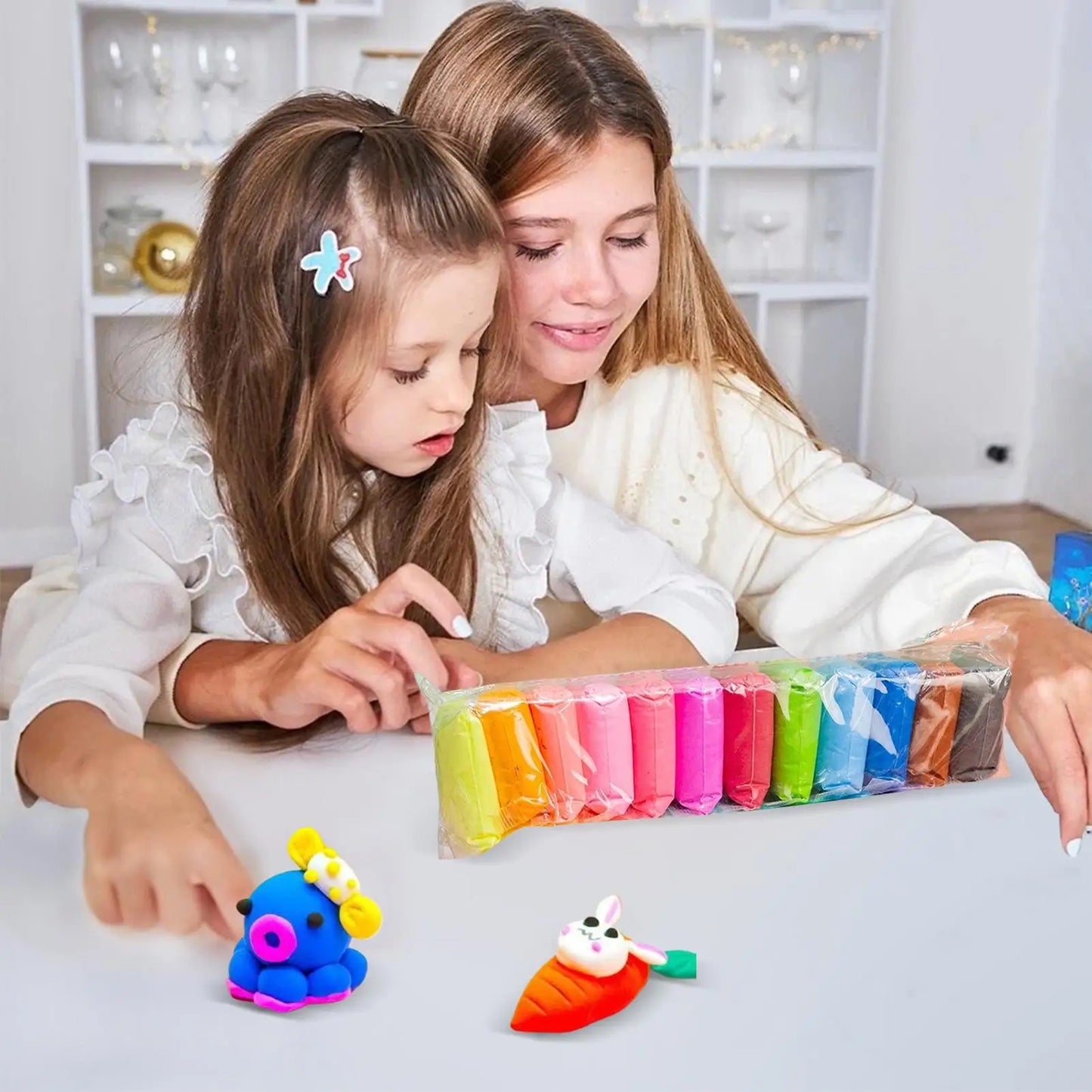 12/24/36 Colors Air Dry Clay Super Light Modeling Clay DIY Crafts with Tools Soft Creative Educational Toys for Kids Gifts