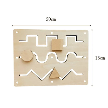 Busy Board Montessori Diy Accessories Early Education Toys Kids Activity Busyboard Material Teaching  Wooden Game 2-6 Years Old
