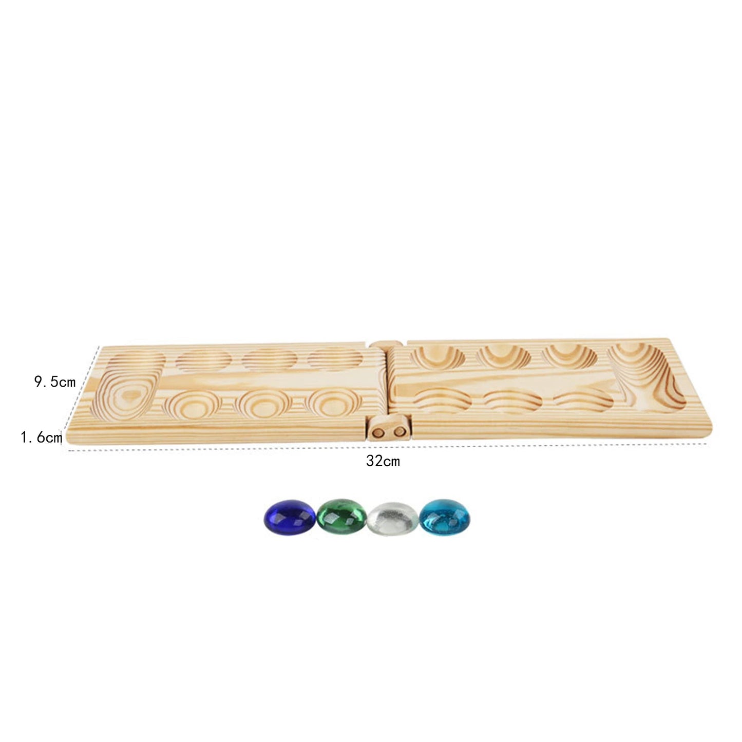 Mancala Board Game Multi Color Beads Classic Improve Planning Skills Collapsible,Party Supplies Family Games Ages 7 Up Board Gam