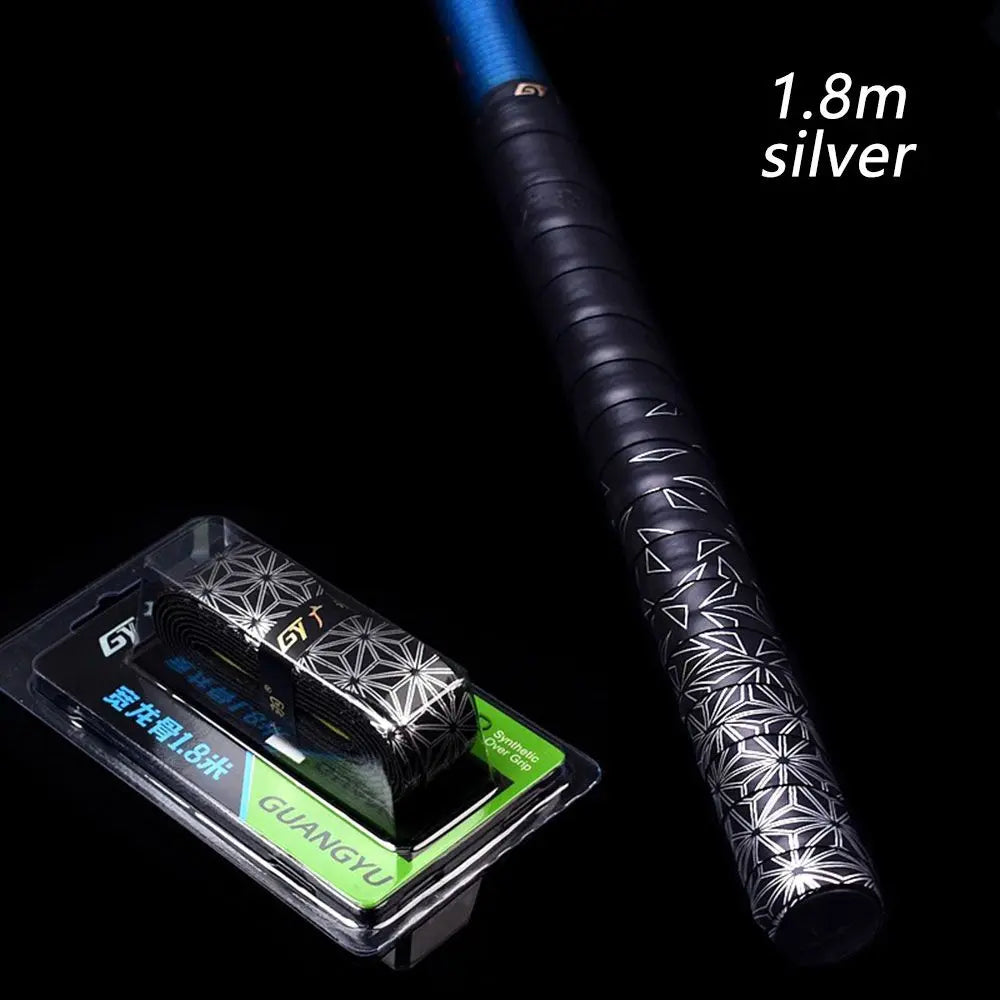 1.8m Keel Design For Badminton Baseball Bats Tennis Squash Racket Sweat Absorbed Anti-slip Band Fishing Rod Sweatband Grip Tape