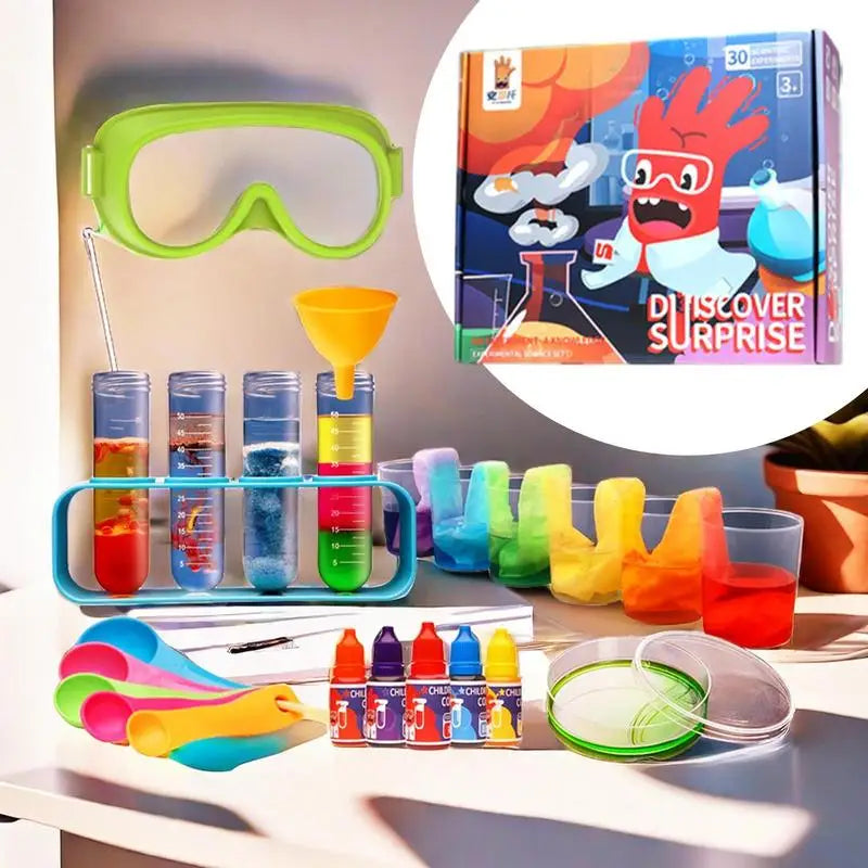Children's Science Kits STEM Projects Science Kit Fun Kid Science Chemistry Kit Lab Experiments Science Set Includes 132 Small