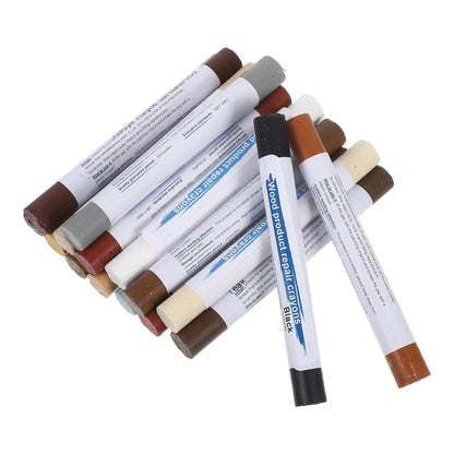 16pcs  Wood Filler Sticks Furniture Repair Crayons Touch Up Markers Scratch Wax Stick Fillers Cabinet Solid Restoration Repair