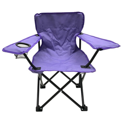 Kids Toddler Chair Lightweight Folding with Carry Bag Armrests Drink Holder Safety Locks Great Camping Parks Events