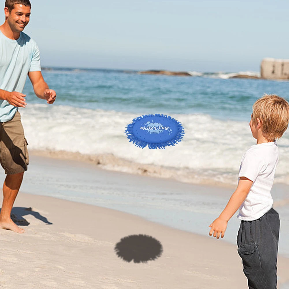 Splash Water Flying Disc Toys Water Toys Flying Spinner Toy for Kids and Adults for Park Beach and Backyard Games