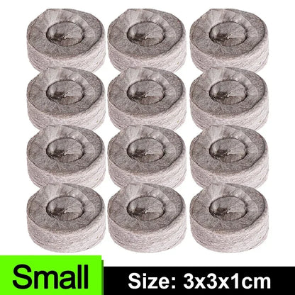 10-50PCS Planting Seedling Blocks Starter Plugs Nutrient Soil Compressed Peat Pellet Nursery Pot Greenhouse Garden Transplanting