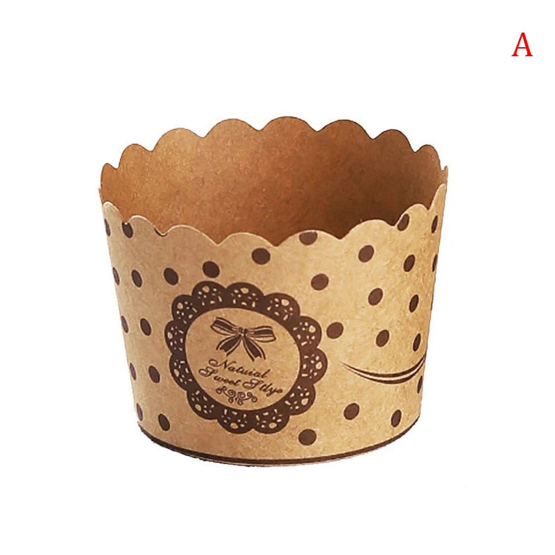 50Pcs Cupcake Paper Cups Wrapper Cake Mold Muffin Cupcake Liners Baking Cup