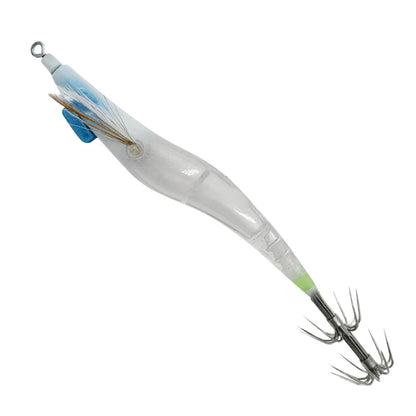 Luminous Lure Octopus Cuttlefish Fishing Bait Simulation with Squid Jig Hook Lure Hook Fishing Tackles Wood Shrimp Squid Lures