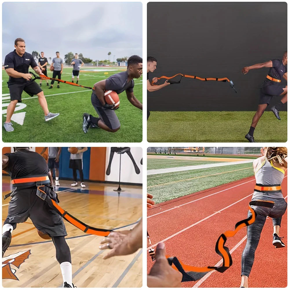 Speed Training Kit with Jump Rope Resistance Training Belt Resistance Band for Sprint Football Basketball Soccer Youth Adult