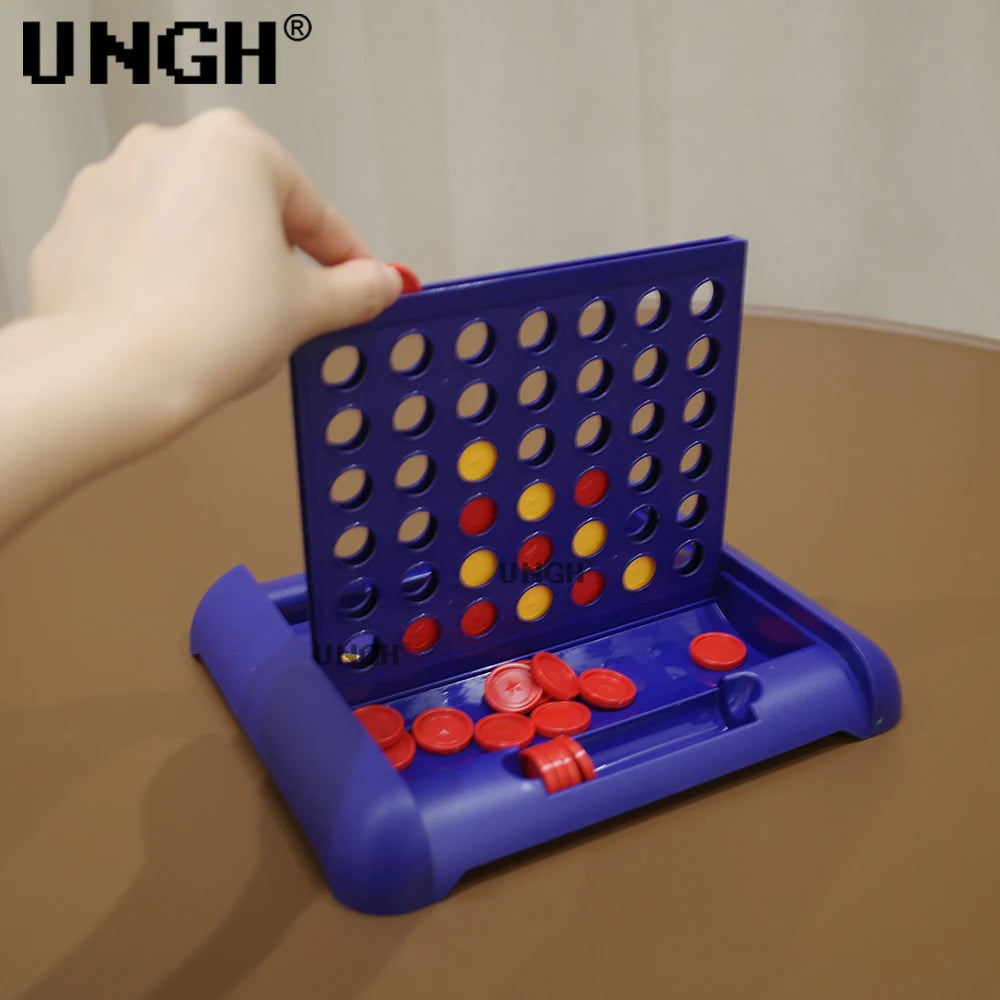 UNGH Foldable Connect 4 in A Line Board Game Classic Party Bingo Chess Family Game Toy Educational Toy for Kids Children