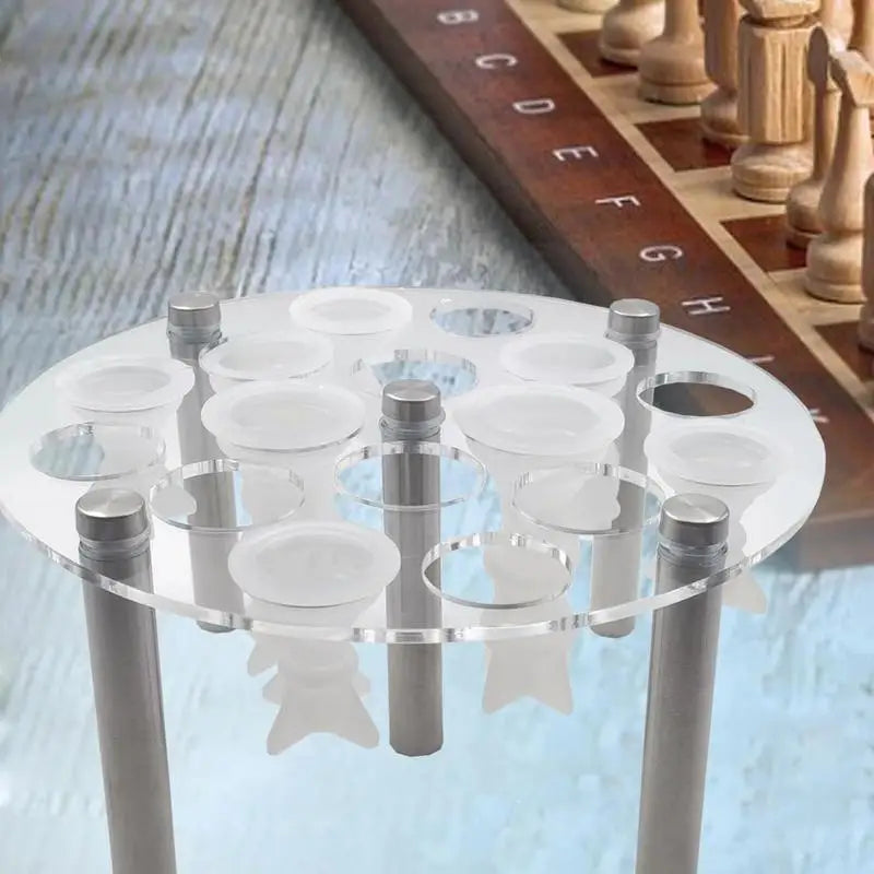 Chess Piece Mold Holder Acrylic Chess Piece Holder 5 Leg Supports Stand For Epoxy Resin Molds Chess Accessories For Casting