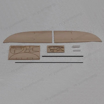 1Set Hand Thrown Carbon Rod Model Airplane Wooden Hand-throwing Glider Plane Wingspan 377mm for DIY Assembly Kit