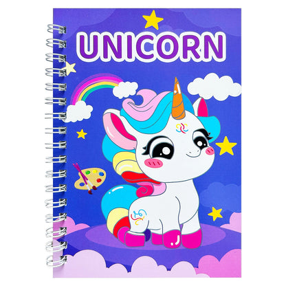 "8 Major Theme Creative Coloring Book Set: Children's Painting Book with Ocean Theme Comes with a painting color card.