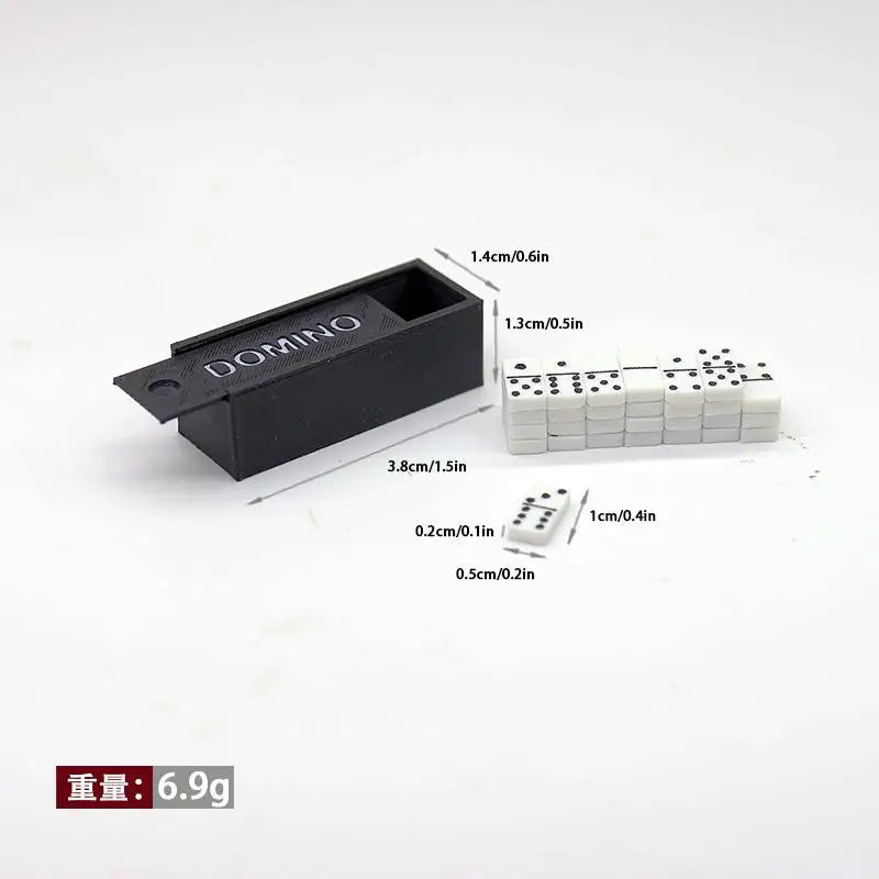 1 Set 1:12 Dollhouse Accessories Miniature Domino Model Building Learning Educational Toy Dot Dominoes Board Game