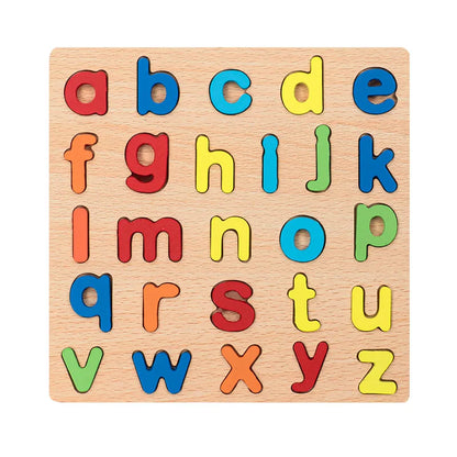 Kids Alphabetic Arithmetic Number Geometric Shapes Wooden Puzzle Preschool Learning Educational Game Toy for Children