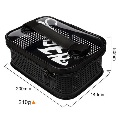 1 PCS Fishing Tackle Boxes Portable Mesh Flushing Sea Fishing Lure Boat Bait Carrying Iron Plate Storage Bag Fishing Supplies