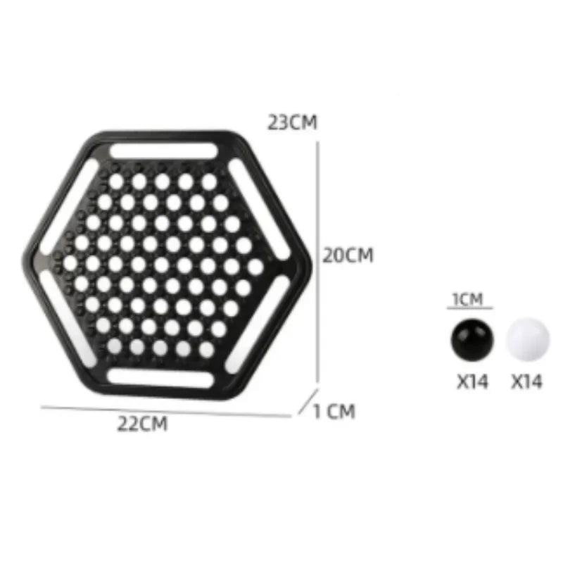 Strongman chess push-push chess parent-child interaction logic exercise children's strategy thinking black and white chess game