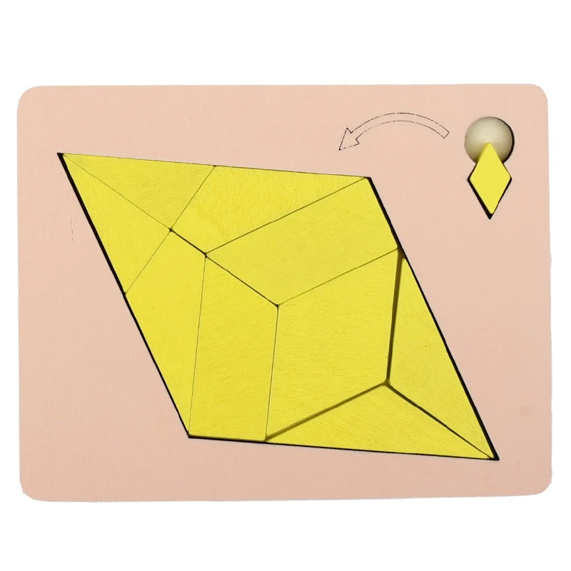 Wooden Puzzle Out of Nothing Wooden Board Kids Montessori 3d Learning Puzzle Early Educational Activity Boards Toys for Child