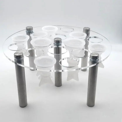 Chess Piece Mold Holder Acrylic Chess Piece Holder 5 Leg Supports Stand For Epoxy Resin Molds Chess Accessories For Casting