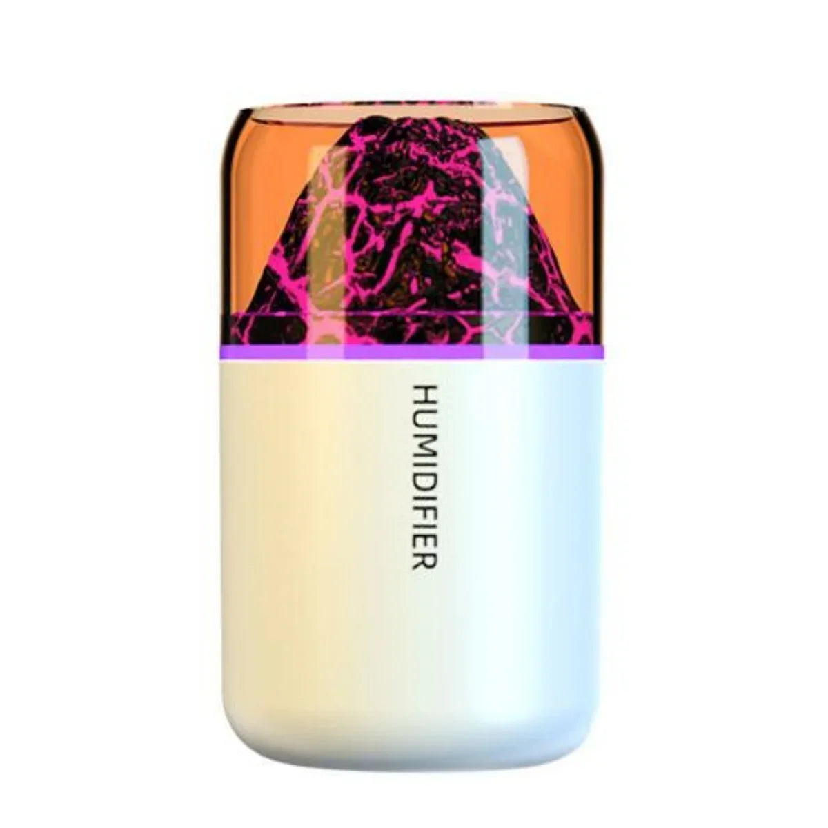 180ML Mini Humidifier USB Air Purifier Aroma Essential Oil Diffuser Creative Volcano Color Light Mist Spray for Car Home Bedroom