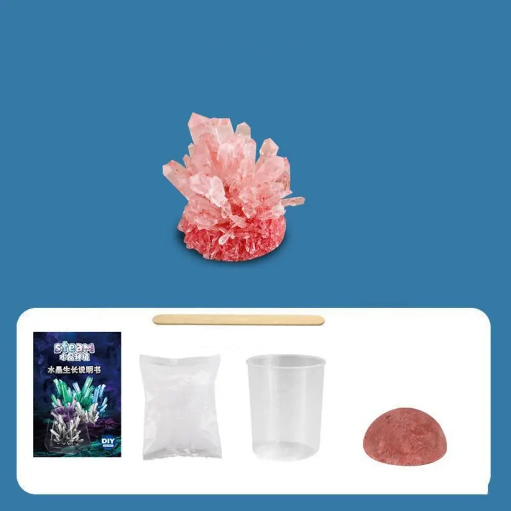 Display Cases Crystal Growing Kit Grow a Crystal Vibrant Colored Crystals DIY Educational Science Toys Easy-to-Follow Manual