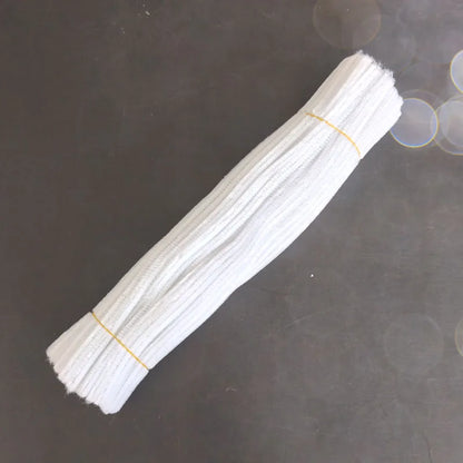 100pcs 30cm Twist Wire Chenille Stems Pipe Cleaners Kid Plush Stick Strips Educational Toys Handmade Material DIY Craft Supplies