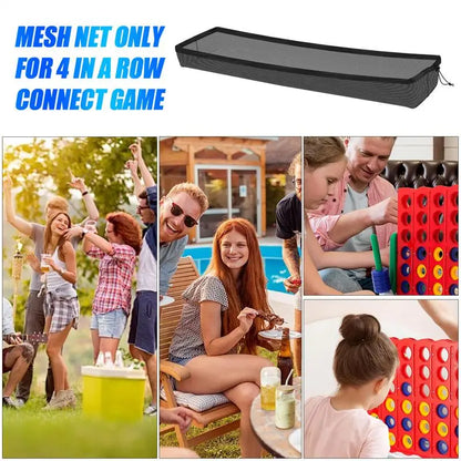 4 In A Row Connect Game Mesh Net 4 In A Row Connect Board Toy Net Organizer Bag Catch The Fallen Chess Pieces Family Game