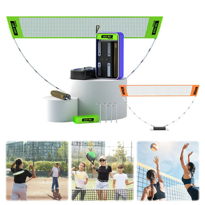 Professional Badminton Net Badminton Training Net Easy Setup Height Adjustable Volleyball Net for Court Backyard Beach