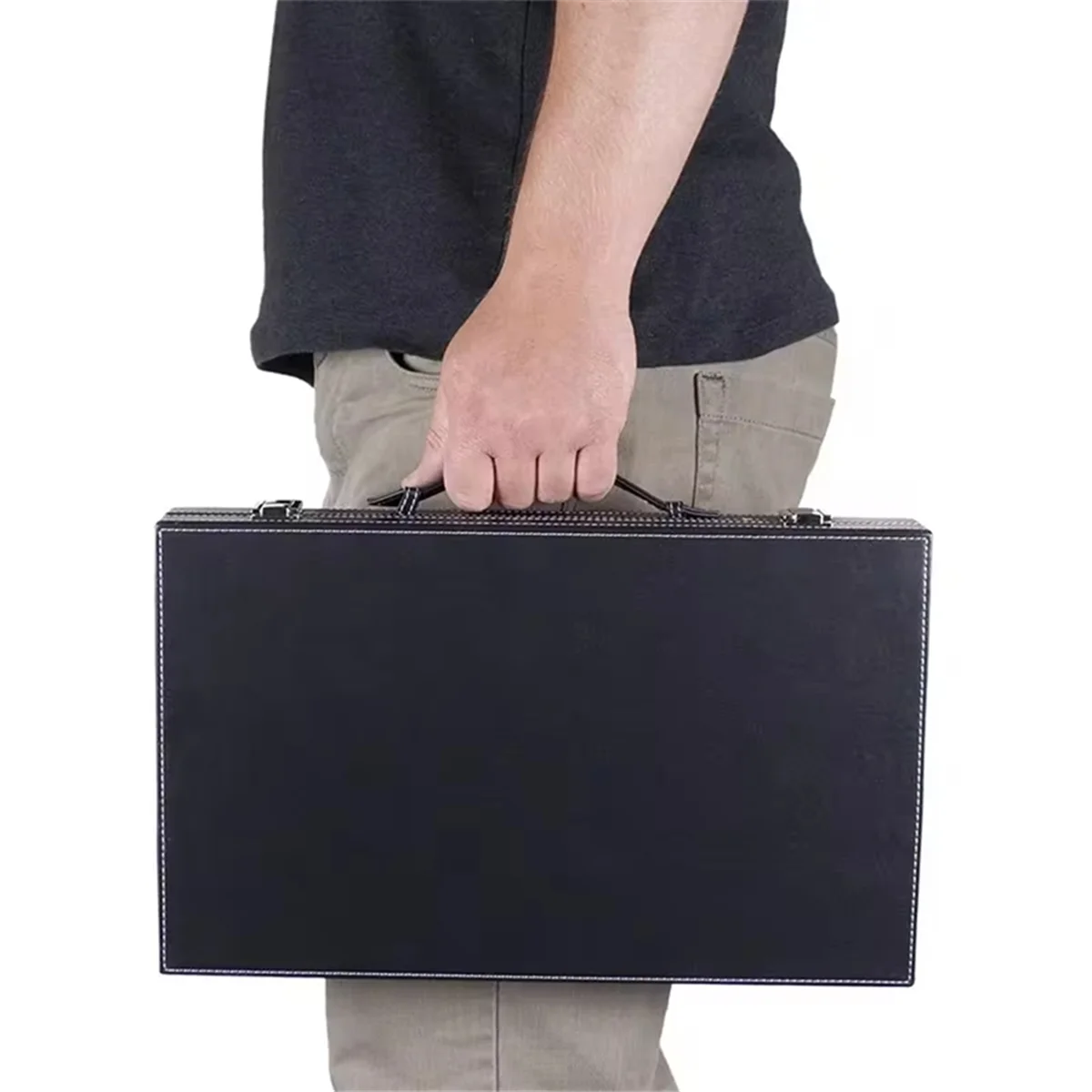 Sale Classic Board Game with Leather Case Folding Board,Gift Package,Portable Travel Strategy Backgammon Game Set for Adults