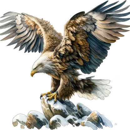 Three Ratels QN20 soaring eagle wall sticker art for home decoration