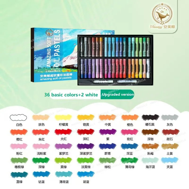 Super Soft Oil Pastels,12/24/36/48 Multi Colors Crayons Painting Stick Graffiti,Drawing,DIY Art Supplies For Student Kid Artists