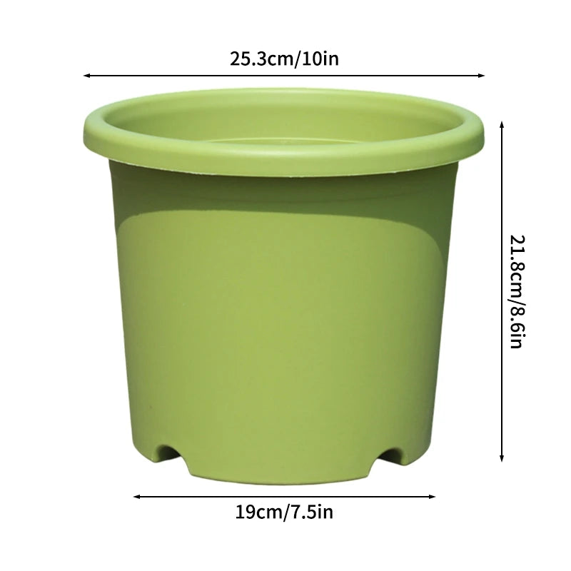 1PC Plastic Flowerpot Thickened Plant Pot for Flowers Shrubs Succulents Breathable Root Control Flower Pot Garden Decorations