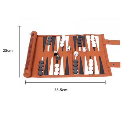 Backgammon Board Game Portable Backgammon Sets For Adults Travel Games Adult Roll Design Children's Puzzle Game Board Durable