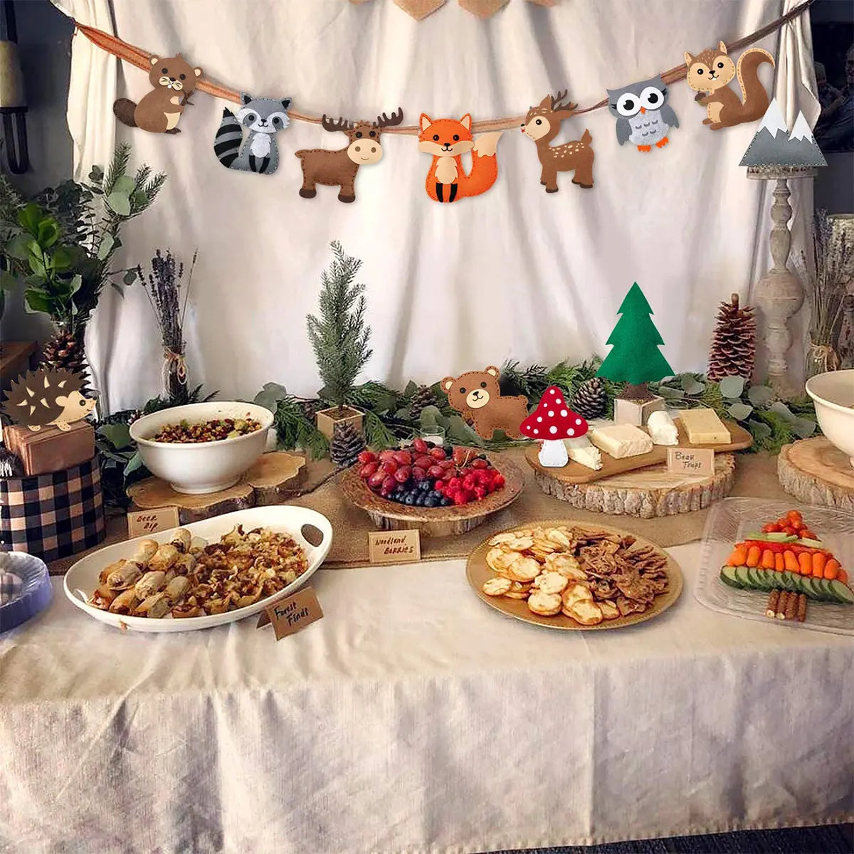 Woodland Animals Craft Kit Forest Creatures DIY Sewing Felt Plush Animals for Kids Early Educational Sewing Sensory Development