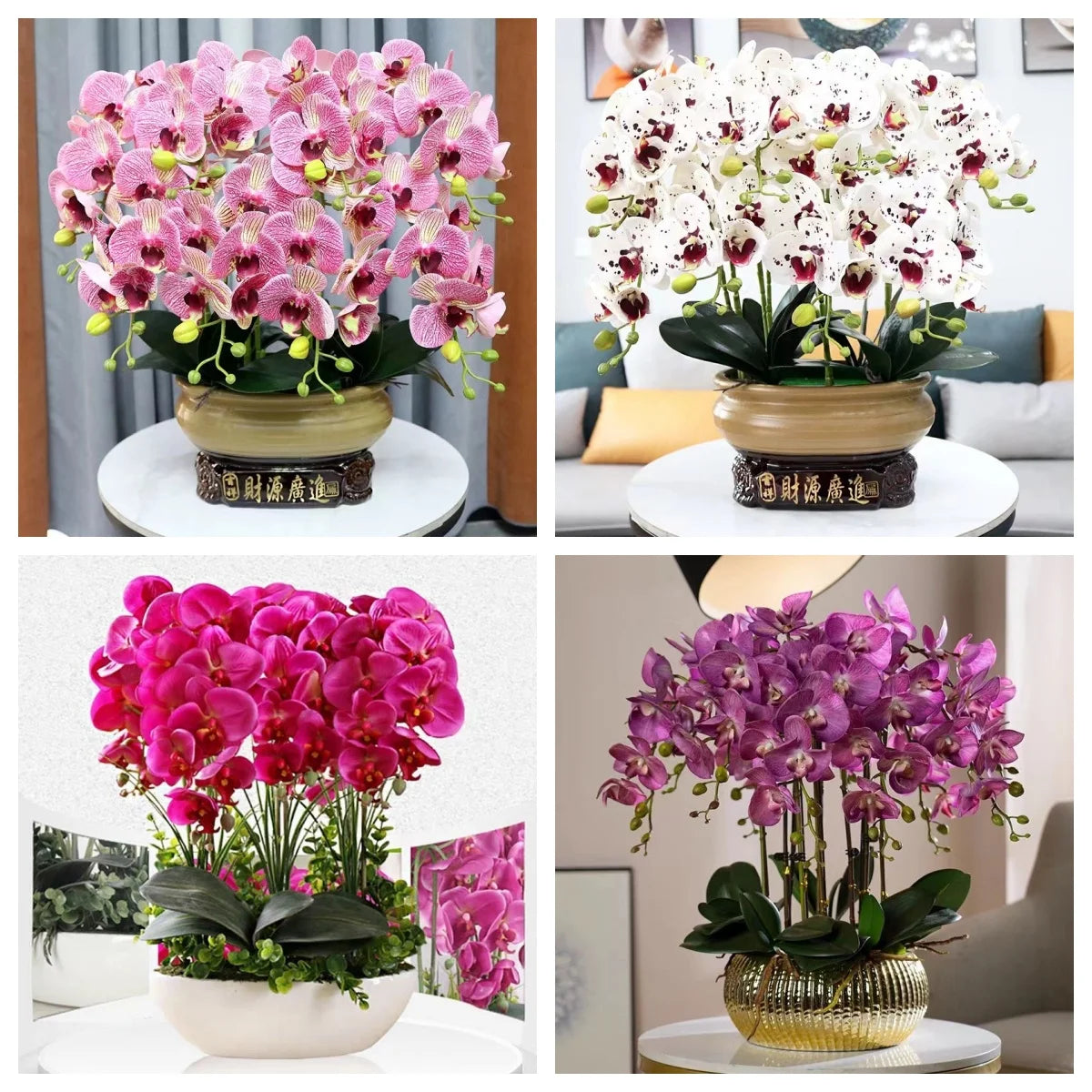 Phalaenopsis Plant flowers Handmade DIY, balcony decoration.Clivia gift