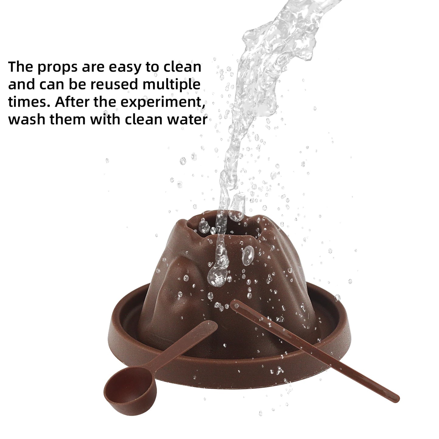 Volcano eruption, children's science DIY hands-on experimental set, experimental science and education model textbook