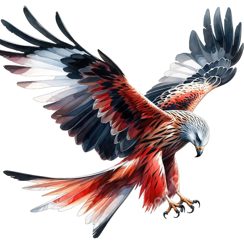 Three Ratels QN20 soaring eagle wall sticker art for home decoration