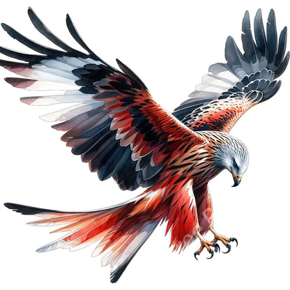 Three Ratels QN20 soaring eagle wall sticker art for home decoration